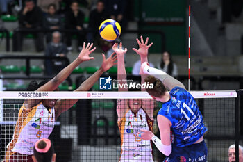 2024-03-27 - Attack of Isabelle Haak ( Prosecco Doc Imoco Conegliano ) during the match of the 79th Serie A1 Tigota Women's Volleyball Championship between Prosecco Doc Imoco Conegliano and at Aeroitalia Smi Roma Palaverde in Villorba, Italy on March 27, 2024. -  PLAYOFF - PROSECCO DOC IMOCO CONEGLIANO VS AEROITALIA SMI ROMA - SERIE A1 WOMEN - VOLLEYBALL