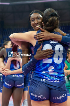 2024-03-27 - Happiness of Paola Egonu (Allianz VV Milano) and Sonia Candi (Allianz VV Milano) - PLAYOFF - ALLIANZ VERO VOLLEY MILANO VS WASH4GREEN PINEROLO - SERIE A1 WOMEN - VOLLEYBALL