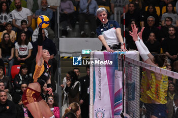 2024-03-31 - Erblira Bici of Roma of Aeroitalia Smi Roma Volley during the Playoff Quarter Finals Game 2 Serie A1 Women's Volleyball Championship between Aeroitalia Smi Roma vs Prosecco Doc Imoco Conegliano, 31th March 2024 at the Palazzetto dello Sport in Rome, Italy. - PLAYOFF - AEROITALIA SMI ROMA VS PROSECCO DOC IMOCO CONEGLIANO - SERIE A1 WOMEN - VOLLEYBALL