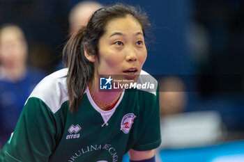 2024-04-10 - Ting Zhu (Savino Del Bene Scandicci) during the Playoff Semifinal game2 Serie A1 Women's Volleyball Championship between Allianz Vero Volley Milano vs Savino Del Bene Scandicci at Allianz Cloud, Milano, Italy on April 10, 2024 - PLAYOFF - ALLIANZ VERO VOLLEY MILANO VS SAVINO DEL BENE SCANDICCI - SERIE A1 WOMEN - VOLLEYBALL