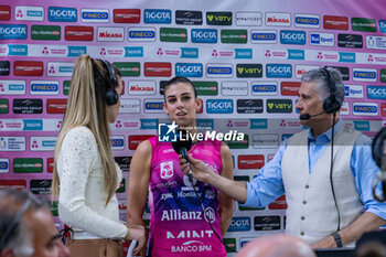 2024-04-06 - Alessia Orro (Allianz Vero Volley Milano) gives an interview to RaiSport - PLAYOFF - SAVINO DEL BENE SCANDICCI VS ALLIANZ VERO VOLLEY MILANO - SERIE A1 WOMEN - VOLLEYBALL