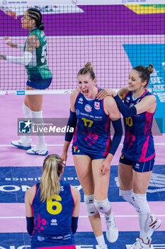 2024-04-06 - Ekaterina Antropova (Savino Del Bene Scandicci) and Maja Ognjenovic (Savino Del Bene Scandicci) exultation - PLAYOFF - SAVINO DEL BENE SCANDICCI VS ALLIANZ VERO VOLLEY MILANO - SERIE A1 WOMEN - VOLLEYBALL