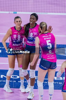 2024-04-06 - Alessia Orro (Allianz Vero Volley Milano) and Paola Egonu (Allianz Vero Volley Milano) - PLAYOFF - SAVINO DEL BENE SCANDICCI VS ALLIANZ VERO VOLLEY MILANO - SERIE A1 WOMEN - VOLLEYBALL