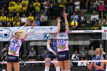 2024-04-13 - Actions game and players' images between Prosecco Doc Imoco Conegliano vs Igor Gorgonzola Novara in the Volleyball - Superleague Serie A - Semifinal Playoff 2023/2024 3° Game at PalaVerde in Villorba Treviso, Italy on April 13, 2024. - PLAYOFF - PROSECCO DOC IMOCO CONEGLIANO VS IGOR GORGONZOLA NOVARA - SERIE A1 WOMEN - VOLLEYBALL