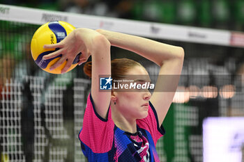 13/04/2024 - Actions game and players' images between Prosecco Marina Markova ( Igor Gorgonzola Novara ) during Prosecco Doc Imoco Conegliano vs Igor Gorgonzola Novara game in the Volleyball - Superleague Serie A - Semifinal Playoff 2023/2024 3° Game at PalaVerde in Villorba Treviso, Italy on April 13, 2024. - PLAYOFF - PROSECCO DOC IMOCO CONEGLIANO VS IGOR GORGONZOLA NOVARA - SERIE A1 FEMMINILE - VOLLEY