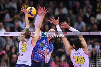 24/04/2024 - Britt Herbots ( Savino Del Bene Scandicci ) competed against Prosecco Doc Imoco Conegliano in the Volleyball - Superleague Serie A - Final Playoff 2023/2024 3° Game at PalaVerde in Villorba Treviso, Italy on April 24, 2024. - PLAYOFF - FINAL - PROSECCO DOC IMOCO CONEGLIANO VS SAVINO DEL BENE SCANDICCI - SERIE A1 FEMMINILE - VOLLEY