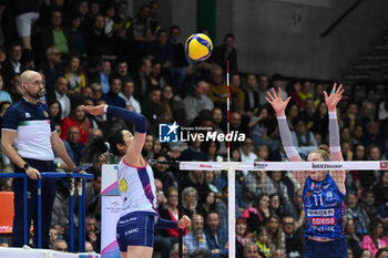 24/04/2024 - Zhu Ting ( Savino Del Bene Scandicci ) competed against Prosecco Doc Imoco Conegliano in the Volleyball - Superleague Serie A - Final Playoff 2023/2024 3° Game at PalaVerde in Villorba Treviso, Italy on April 24, 2024. - PLAYOFF - FINAL - PROSECCO DOC IMOCO CONEGLIANO VS SAVINO DEL BENE SCANDICCI - SERIE A1 FEMMINILE - VOLLEY