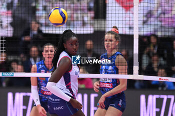 2024-04-24 - Actions game and players' images between Prosecco Doc Imoco Conegliano and Savino Del Bene Scandicci in the Volleyball - Superleague Serie A - Final Playoff 2023/2024 3° Game at PalaVerde in Villorba Treviso, Italy on April 24, 2024. - PLAYOFF - FINAL - PROSECCO DOC IMOCO CONEGLIANO VS SAVINO DEL BENE SCANDICCI - SERIE A1 WOMEN - VOLLEYBALL