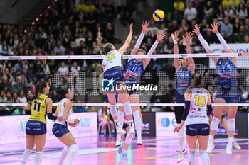 2024-04-24 - Britt Herbots ( Savino Del Bene Scandicci ) competed against Prosecco Doc Imoco Conegliano in the Volleyball - Superleague Serie A - Final Playoff 2023/2024 3° Game at PalaVerde in Villorba Treviso, Italy on April 24, 2024. - PLAYOFF - FINAL - PROSECCO DOC IMOCO CONEGLIANO VS SAVINO DEL BENE SCANDICCI - SERIE A1 WOMEN - VOLLEYBALL