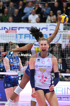 24/04/2024 - Ekaterina Antropova ( Savino Del Bene Scandicci ) competed against Prosecco Doc Imoco Conegliano in the Volleyball - Superleague Serie A - Final Playoff 2023/2024 3° Game at PalaVerde in Villorba Treviso, Italy on April 24, 2024. - PLAYOFF - FINAL - PROSECCO DOC IMOCO CONEGLIANO VS SAVINO DEL BENE SCANDICCI - SERIE A1 FEMMINILE - VOLLEY