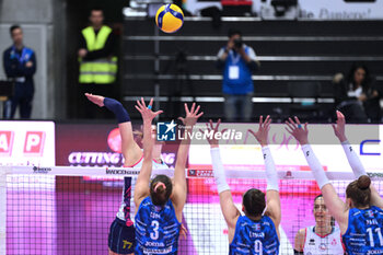 2024-04-24 - Actions game and players' images between Prosecco Doc Imoco Conegliano and Savino Del Bene Scandicci in the Volleyball - Superleague Serie A - Final Playoff 2023/2024 3° Game at PalaVerde in Villorba Treviso, Italy on April 24, 2024. - PLAYOFF - FINAL - PROSECCO DOC IMOCO CONEGLIANO VS SAVINO DEL BENE SCANDICCI - SERIE A1 WOMEN - VOLLEYBALL