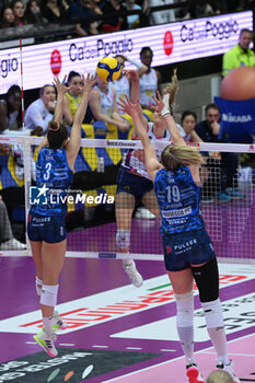 24/04/2024 - Actions game and players' images between Prosecco Doc Imoco Conegliano and Savino Del Bene Scandicci in the Volleyball - Superleague Serie A - Final Playoff 2023/2024 3° Game at PalaVerde in Villorba Treviso, Italy on April 24, 2024. - PLAYOFF - FINAL - PROSECCO DOC IMOCO CONEGLIANO VS SAVINO DEL BENE SCANDICCI - SERIE A1 FEMMINILE - VOLLEY