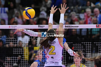 24/04/2024 - Actions game and players' images between Prosecco Doc Imoco Conegliano and Savino Del Bene Scandicci in the Volleyball - Superleague Serie A - Final Playoff 2023/2024 3° Game at PalaVerde in Villorba Treviso, Italy on April 24, 2024. - PLAYOFF - FINAL - PROSECCO DOC IMOCO CONEGLIANO VS SAVINO DEL BENE SCANDICCI - SERIE A1 FEMMINILE - VOLLEY