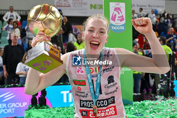 27/04/2024 - Isabelle Haak of Prosecco Doc Imoco Conegliano celebrates the victory - PLAYOFF - FINAL - SAVINO DEL BENE SCANDICCI VS PROSECCO DOC IMOCO CONEGLIANO - SERIE A1 FEMMINILE - VOLLEY