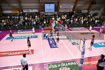 2024-10-06 - minute of silence during Italian women's Serie A1 Volleyball championship: Day 1 match beetween Reale Mutua Fenera Chieri '76 and Igor Gorgonzola Novara at Palafenera to Chieri (TO) - 6/10/2024 - REALE MUTUA FENERA CHIERI '76 VS IGOR GORGONZOLA NOVARA - SERIE A1 WOMEN - VOLLEYBALL