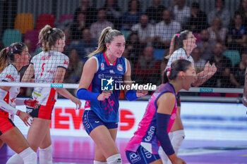 2024-10-05 - Lindsey Ruddins (Savino Del Bene Scandicci) exultation - SAVINO DEL BENE SCANDICCI VS HONDA OLIVERO S.BERNARDO CUNEO  - SERIE A1 WOMEN - VOLLEYBALL