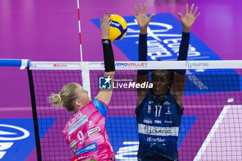 2024-10-20 - Lina Alsmeier (Igor Novara) during Volley Italian Championship Serie A Women 2024/25 match between Numia VeroVolley Milano and Igor Novara at Allianz Cloud, Milano, Italy on October 20, 2024 - VERO VOLLEY MILANO VS IGOR GORGONZOLA NOVARA - SERIE A1 WOMEN - VOLLEYBALL