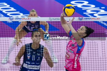 2024-10-20 - Francesca Bosio (Igor Novara) during Volley Italian Championship Serie A Women 2024/25 match between Numia VeroVolley Milano and Igor Novara at Allianz Cloud, Milano, Italy on October 20, 2024 - VERO VOLLEY MILANO VS IGOR GORGONZOLA NOVARA - SERIE A1 WOMEN - VOLLEYBALL