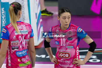 2024-10-20 - Mayu Ishikawa (Igor Novara) during Volley Italian Championship Serie A Women 2024/25 match between Numia VeroVolley Milano and Igor Novara at Allianz Cloud, Milano, Italy on October 20, 2024 - VERO VOLLEY MILANO VS IGOR GORGONZOLA NOVARA - SERIE A1 WOMEN - VOLLEYBALL