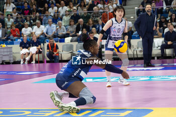 2024-10-20 - Myriam Sylla (Numia VeroVolley Milano) during Volley Italian Championship Serie A Women 2024/25 match between Numia VeroVolley Milano and Igor Novara at Allianz Cloud, Milano, Italy on October 20, 2024 - VERO VOLLEY MILANO VS IGOR GORGONZOLA NOVARA - SERIE A1 WOMEN - VOLLEYBALL