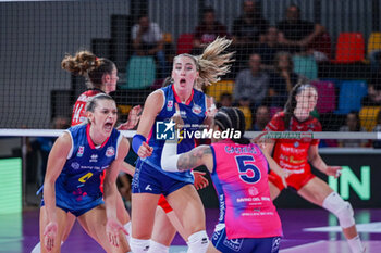 2024-10-20 - Britt Herbots (Savino Del Bene Scandicci) exultation - SAVINO DEL BENE SCANDICCI VS BLACK ANGELS PERUGIA VOLLEY - SERIE A1 WOMEN - VOLLEYBALL