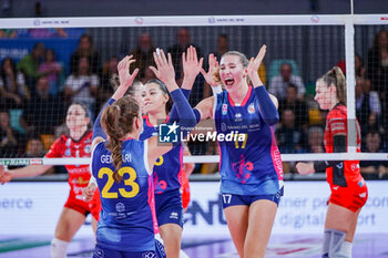 2024-10-20 - Ekaterina Antropova (Savino Del Bene Scandicci) exultation - SAVINO DEL BENE SCANDICCI VS BLACK ANGELS PERUGIA VOLLEY - SERIE A1 WOMEN - VOLLEYBALL