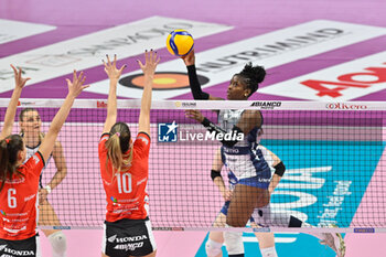 2024-10-27 - Agnese
Cecconello (Cuneo)
 - Ana
Bjelica (Cuneo) - Anna
Danesi (Vero Volley Milano) - HONDA OLIVERO S.BERNARDO CUNEO  VS VERO VOLLEY MILANO - SERIE A1 WOMEN - VOLLEYBALL