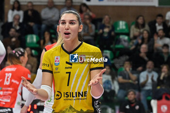 2024-10-27 - Sara
Panetoni (Cuneo)
 celebrates after scoring a point - HONDA OLIVERO S.BERNARDO CUNEO  VS VERO VOLLEY MILANO - SERIE A1 WOMEN - VOLLEYBALL