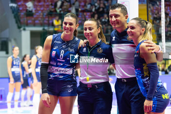 2024-10-30 - Alessia Orro (Numia VeroVolley Milano) and Giulia Leonardi (Il Bisonte Firenze) during Volley Italian Championship Serie A Women 2024/25 match between Numia VeroVolley Milano and Il Bisonte Firenze at Opiquad Arena Monza, Italy on October 30, 2024 - VERO VOLLEY MILANO VS IL BISONTE FIRENZE - SERIE A1 WOMEN - VOLLEYBALL