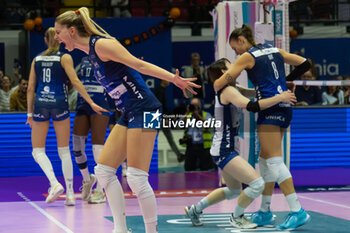 2024-10-30 - Laura Heyrman (Numia VeroVolley Milano) during Volley Italian Championship Serie A Women 2024/25 match between Numia VeroVolley Milano and Il Bisonte Firenze at Opiquad Arena Monza, Italy on October 30, 2024 - VERO VOLLEY MILANO VS IL BISONTE FIRENZE - SERIE A1 WOMEN - VOLLEYBALL