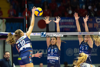 2024-10-30 - Stella Nervini (Il Bisonte Firenze) during Volley Italian Championship Serie A Women 2024/25 match between Numia VeroVolley Milano and Il Bisonte Firenze at Opiquad Arena Monza, Italy on October 30, 2024 - VERO VOLLEY MILANO VS IL BISONTE FIRENZE - SERIE A1 WOMEN - VOLLEYBALL