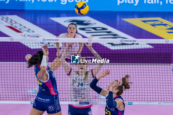 30/10/2024 - Attack of Ana Carolina da Silva (Savino Del Bene Scandicci) vs Alexandra Botezat (Cda Volley Talmassons Fvg) - SAVINO DEL BENE SCANDICCI VS CDA VOLLEY TALMASSONS FVG - SERIE A1 FEMMINILE - VOLLEY