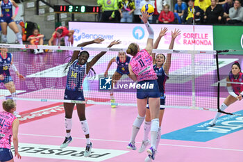 03/11/2024 - Images of the Prosecco Doc Imoco Conegliano and Savino Del Bene Scandicci match at PalaVerde Villorba (TV) - 3th Novembre 2024, during the VOLLEYBALL - SERIE A1 WOMEN - PROSECCO DOC IMOCO CONEGLIANO VS SAVINO DEL BENE SCANDICCI - SERIE A1 FEMMINILE - VOLLEY