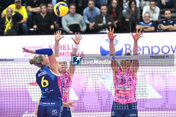 03/11/2024 - Images of the Prosecco Doc Imoco Conegliano and Savino Del Bene Scandicci match at PalaVerde Villorba (TV) - 3th Novembre 2024, during the VOLLEYBALL - SERIE A1 WOMEN - PROSECCO DOC IMOCO CONEGLIANO VS SAVINO DEL BENE SCANDICCI - SERIE A1 FEMMINILE - VOLLEY