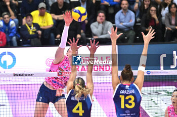 03/11/2024 - Images of the Prosecco Doc Imoco Conegliano and Savino Del Bene Scandicci match at PalaVerde Villorba (TV) - 3th Novembre 2024, during the VOLLEYBALL - SERIE A1 WOMEN - PROSECCO DOC IMOCO CONEGLIANO VS SAVINO DEL BENE SCANDICCI - SERIE A1 FEMMINILE - VOLLEY