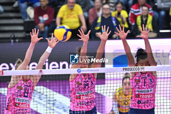 03/11/2024 - Images of the Prosecco Doc Imoco Conegliano and Savino Del Bene Scandicci match at PalaVerde Villorba (TV) - 3th Novembre 2024, during the VOLLEYBALL - SERIE A1 WOMEN - PROSECCO DOC IMOCO CONEGLIANO VS SAVINO DEL BENE SCANDICCI - SERIE A1 FEMMINILE - VOLLEY