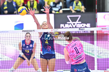 03/11/2024 - Images of the Prosecco Doc Imoco Conegliano and Savino Del Bene Scandicci match at PalaVerde Villorba (TV) - 3th Novembre 2024, during the VOLLEYBALL - SERIE A1 WOMEN - PROSECCO DOC IMOCO CONEGLIANO VS SAVINO DEL BENE SCANDICCI - SERIE A1 FEMMINILE - VOLLEY