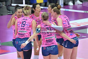 03/11/2024 - Images of the Prosecco Doc Imoco Conegliano and Savino Del Bene Scandicci match at PalaVerde Villorba (TV) - 3th Novembre 2024, during the VOLLEYBALL - SERIE A1 WOMEN - PROSECCO DOC IMOCO CONEGLIANO VS SAVINO DEL BENE SCANDICCI - SERIE A1 FEMMINILE - VOLLEY