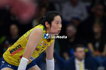 2024-11-10 - Ting Zhu Imoco Conegliano during serie A1 Volley Women 2024/25 match between Reale Mutua Fenera Chieri 76 vs Prosecco Doc Imoco Conegliano at Pala Fenera Chieri on November 10, 2024 in Chieri, Italy - ph Giuliano Marchisciano - REALE MUTUA FENERA CHIERI '76 VS PROSECCO DOC IMOCO CONEGLIANO - SERIE A1 WOMEN - VOLLEYBALL