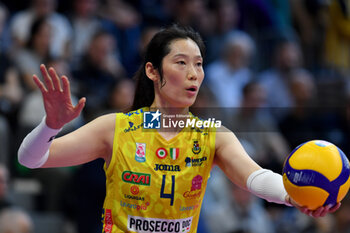 2024-11-10 - Ting Zhu Imoco Conegliano during serie A1 Volley Women 2024/25 match between Reale Mutua Fenera Chieri 76 vs Prosecco Doc Imoco Conegliano at Pala Fenera Chieri on November 10, 2024 in Chieri, Italy - ph Giuliano Marchisciano - REALE MUTUA FENERA CHIERI '76 VS PROSECCO DOC IMOCO CONEGLIANO - SERIE A1 WOMEN - VOLLEYBALL