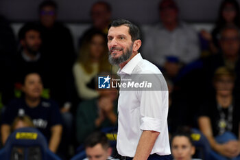 2024-11-10 - Giulio Cesare Bregoli head coach Reale Mutua Fenera Chieri'76 during serie A1 Volley Women 2024/25 match between Reale Mutua Fenera Chieri 76 vs Prosecco Doc Imoco Conegliano at Pala Fenera Chieri on November 10, 2024 in Chieri, Italy - ph Giuliano Marchisciano - REALE MUTUA FENERA CHIERI '76 VS PROSECCO DOC IMOCO CONEGLIANO - SERIE A1 WOMEN - VOLLEYBALL