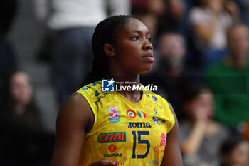 2024-11-10 - Merit Adigwe Imoco Conegliano during serie A1 Volley Women 2024/25 match between Reale Mutua Fenera Chieri 76 vs Prosecco Doc Imoco Conegliano at Pala Fenera Chieri on November 10, 2024 in Chieri, Italy - ph Giuliano Marchisciano - REALE MUTUA FENERA CHIERI '76 VS PROSECCO DOC IMOCO CONEGLIANO - SERIE A1 WOMEN - VOLLEYBALL