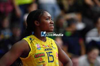 2024-11-10 - Merit Adigwe Imoco Conegliano during serie A1 Volley Women 2024/25 match between Reale Mutua Fenera Chieri 76 vs Prosecco Doc Imoco Conegliano at Pala Fenera Chieri on November 10, 2024 in Chieri, Italy - ph Giuliano Marchisciano - REALE MUTUA FENERA CHIERI '76 VS PROSECCO DOC IMOCO CONEGLIANO - SERIE A1 WOMEN - VOLLEYBALL