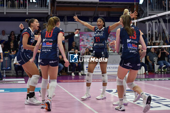 2024-11-10 - Loveth Omoruyi Reale Mutua Fenera Chieri'76 during serie A1 Volley Women 2024/25 match between Reale Mutua Fenera Chieri 76 vs Prosecco Doc Imoco Conegliano at Pala Fenera Chieri on November 10, 2024 in Chieri, Italy - ph Giuliano Marchisciano - REALE MUTUA FENERA CHIERI '76 VS PROSECCO DOC IMOCO CONEGLIANO - SERIE A1 WOMEN - VOLLEYBALL