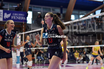 2024-11-10 - Lucille Gicquel Reale Mutua Fenera Chieri'76 during serie A1 Volley Women 2024/25 match between Reale Mutua Fenera Chieri 76 vs Prosecco Doc Imoco Conegliano at Pala Fenera Chieri on November 10, 2024 in Chieri, Italy - ph Giuliano Marchisciano - REALE MUTUA FENERA CHIERI '76 VS PROSECCO DOC IMOCO CONEGLIANO - SERIE A1 WOMEN - VOLLEYBALL