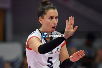 2024-11-10 - Ilaria Spirito Reale Mutua Fenera Chieri'76 during serie A1 Volley Women 2024/25 match between Reale Mutua Fenera Chieri 76 vs Prosecco Doc Imoco Conegliano at Pala Fenera Chieri on November 10, 2024 in Chieri, Italy - ph Giuliano Marchisciano - REALE MUTUA FENERA CHIERI '76 VS PROSECCO DOC IMOCO CONEGLIANO - SERIE A1 WOMEN - VOLLEYBALL