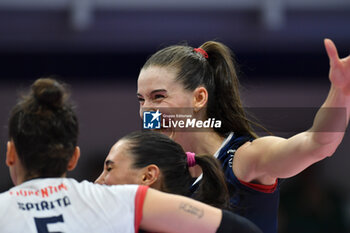 2024-11-10 - Lucille Gicquel Reale Mutua Fenera Chieri'76 during serie A1 Volley Women 2024/25 match between Reale Mutua Fenera Chieri 76 vs Prosecco Doc Imoco Conegliano at Pala Fenera Chieri on November 10, 2024 in Chieri, Italy - ph Giuliano Marchisciano - REALE MUTUA FENERA CHIERI '76 VS PROSECCO DOC IMOCO CONEGLIANO - SERIE A1 WOMEN - VOLLEYBALL