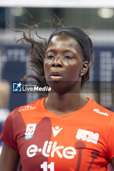 10/11/2024 - Josephine Obossa (Eurotek Uyba Busto Arsizio) during Volley Italian Championship Serie A Women 2024/25 match between Numia VeroVolley Milano and Uyba Busto Arsizio at Allianz Cloud, Milano, Italy on November 10, 2024	 - VERO VOLLEY MILANO VS UYBA VOLLEY BUSTO ARSIZIO - SERIE A1 FEMMINILE - VOLLEY