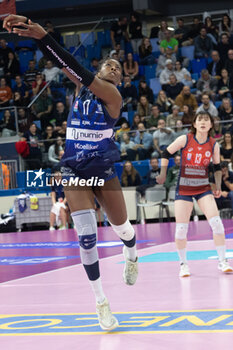 10/11/2024 - Myriam Sylla (Numia VeroVolley Milano) during Volley Italian Championship Serie A Women 2024/25 match between Numia VeroVolley Milano and Uyba Busto Arsizio at Allianz Cloud, Milano, Italy on November 10, 2024	 - VERO VOLLEY MILANO VS UYBA VOLLEY BUSTO ARSIZIO - SERIE A1 FEMMINILE - VOLLEY