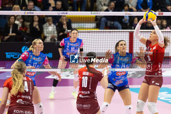 17/11/2024 - Jennifer Boldini (Eurotek Uyba Busto Arsizio) during Volley Italian Championship Serie A Women 2024/25 match between Eurotek Uyba Busto Arsizio and Igor Novara at E-Work Arena, Busto Arsizio, Italy on November 17, 2024 - UYBA VOLLEY BUSTO ARSIZIO VS IGOR GORGONZOLA NOVARA - SERIE A1 FEMMINILE - VOLLEY